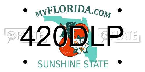 420DLP Florida License Plate