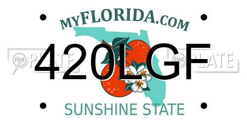 420LGF Florida License Plate
