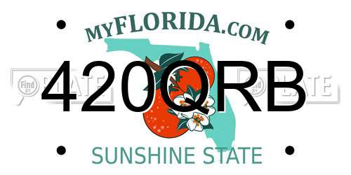 420QRB Florida License Plate