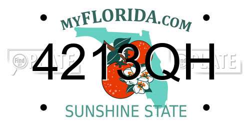 4213QH Florida License Plate