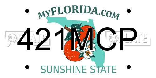 421MCP Florida License Plate