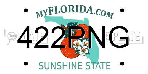 422PNG Florida License Plate