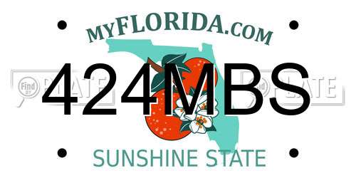 424MBS Florida License Plate