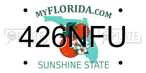 426NFU Florida License Plate