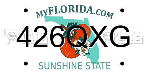 426QXG Florida License Plate