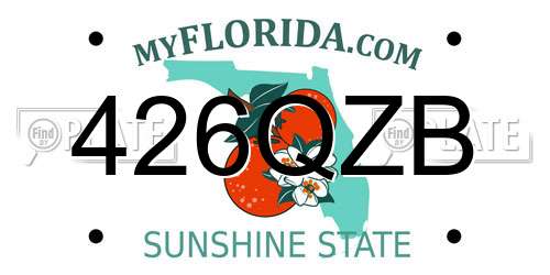 426QZB Florida License Plate