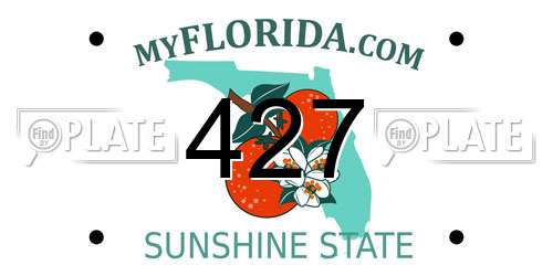 427 Florida License Plate