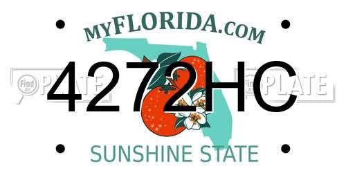 4272HC Florida License Plate