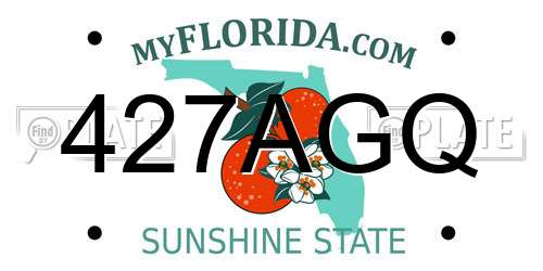 427AGQ Florida License Plate