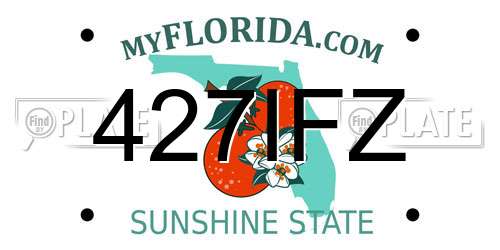 427IFZ Florida License Plate