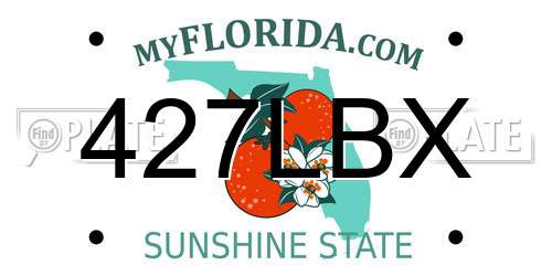 427LBX Florida License Plate