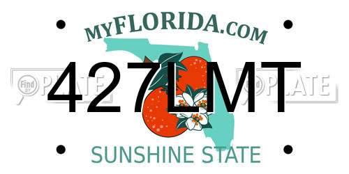 427LMT Florida License Plate