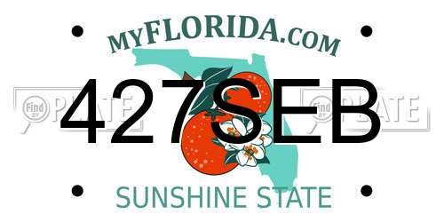 427SEB Florida License Plate