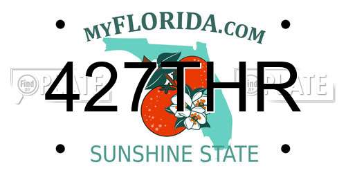 427THR Florida License Plate