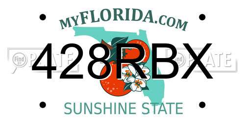 428RBX Florida License Plate
