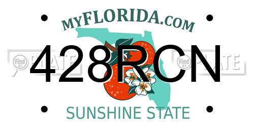 428RCN Florida License Plate