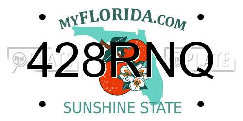 428RNQ Florida License Plate