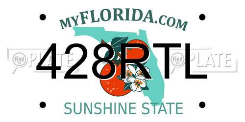 428RTL Florida License Plate