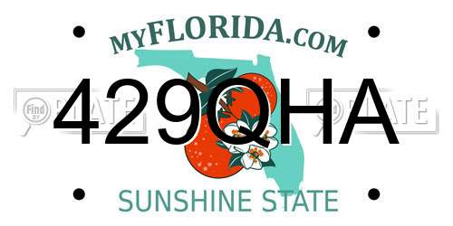 429QHA Florida License Plate