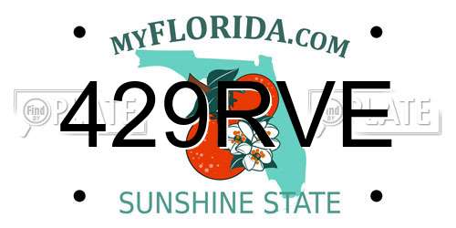 429RVE Florida License Plate