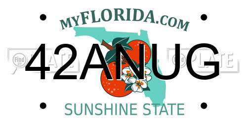 42ANUG Florida License Plate
