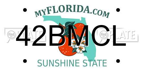 42BMCL Florida License Plate