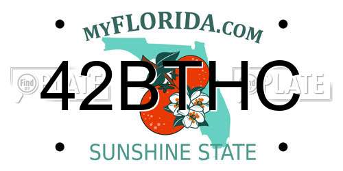 42BTHC Florida License Plate