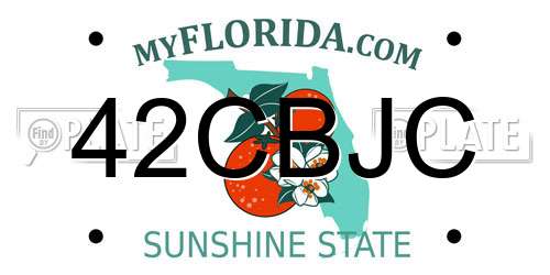 42CBJC Florida License Plate