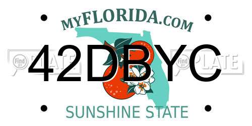 42DBYC Florida License Plate