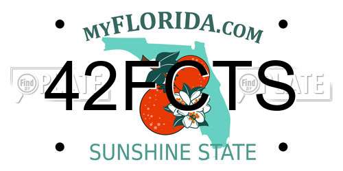 42FCTS Florida License Plate