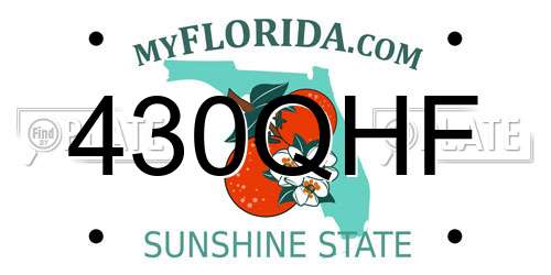 430QHF Florida License Plate