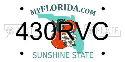 430RVC Florida License Plate