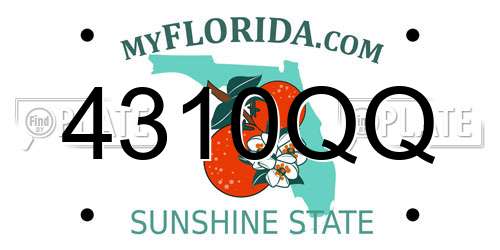 4310QQ Florida License Plate
