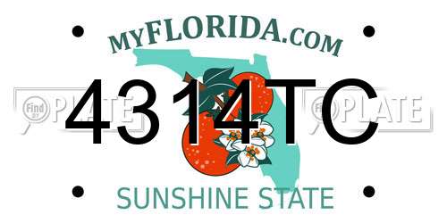 4314TC Florida License Plate