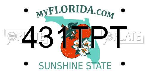 431TPT Florida License Plate