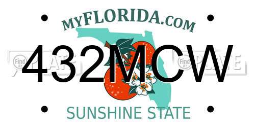 432MCW Florida License Plate