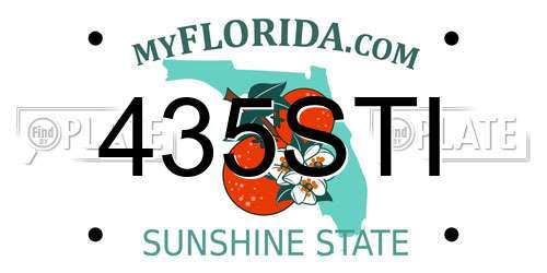 435STI Florida License Plate