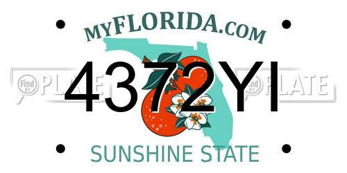 4372YI Florida License Plate