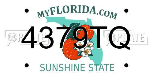 4379TQ Florida License Plate
