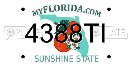 4388TI Florida License Plate