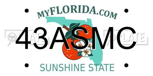 43ASMC Florida License Plate