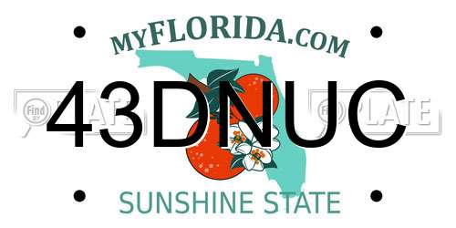 43DNUC Florida License Plate