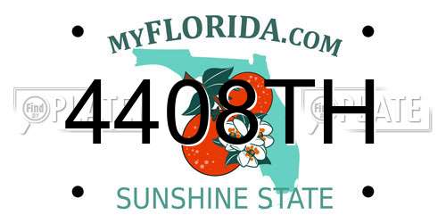 4408TH Florida License Plate