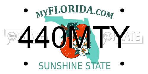 440MTY Florida License Plate
