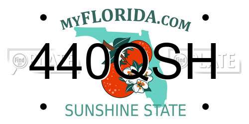 440QSH Florida License Plate