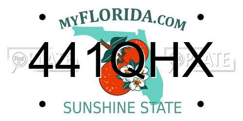 441QHX Florida License Plate