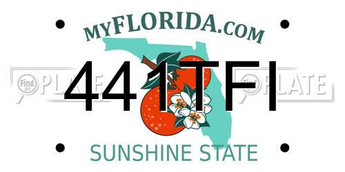 441TFI Florida License Plate