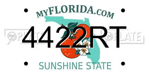 4422RT Florida License Plate