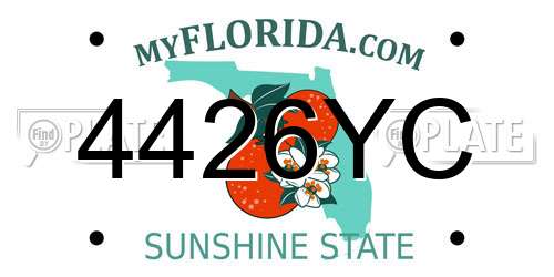 4426YC Florida License Plate