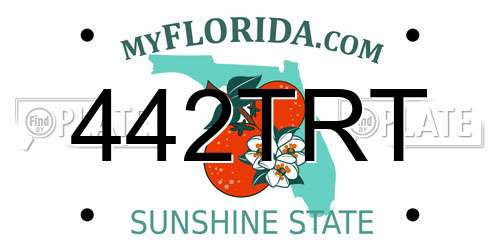 442TRT Florida License Plate